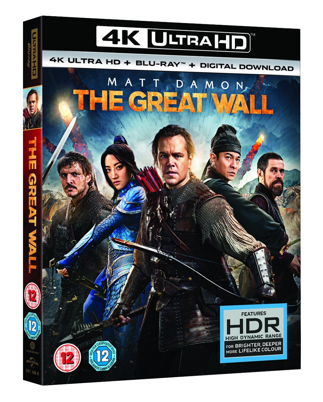 The Great Wall ( 4K UHD + digital download) 4K UHD[2017] [Bluray