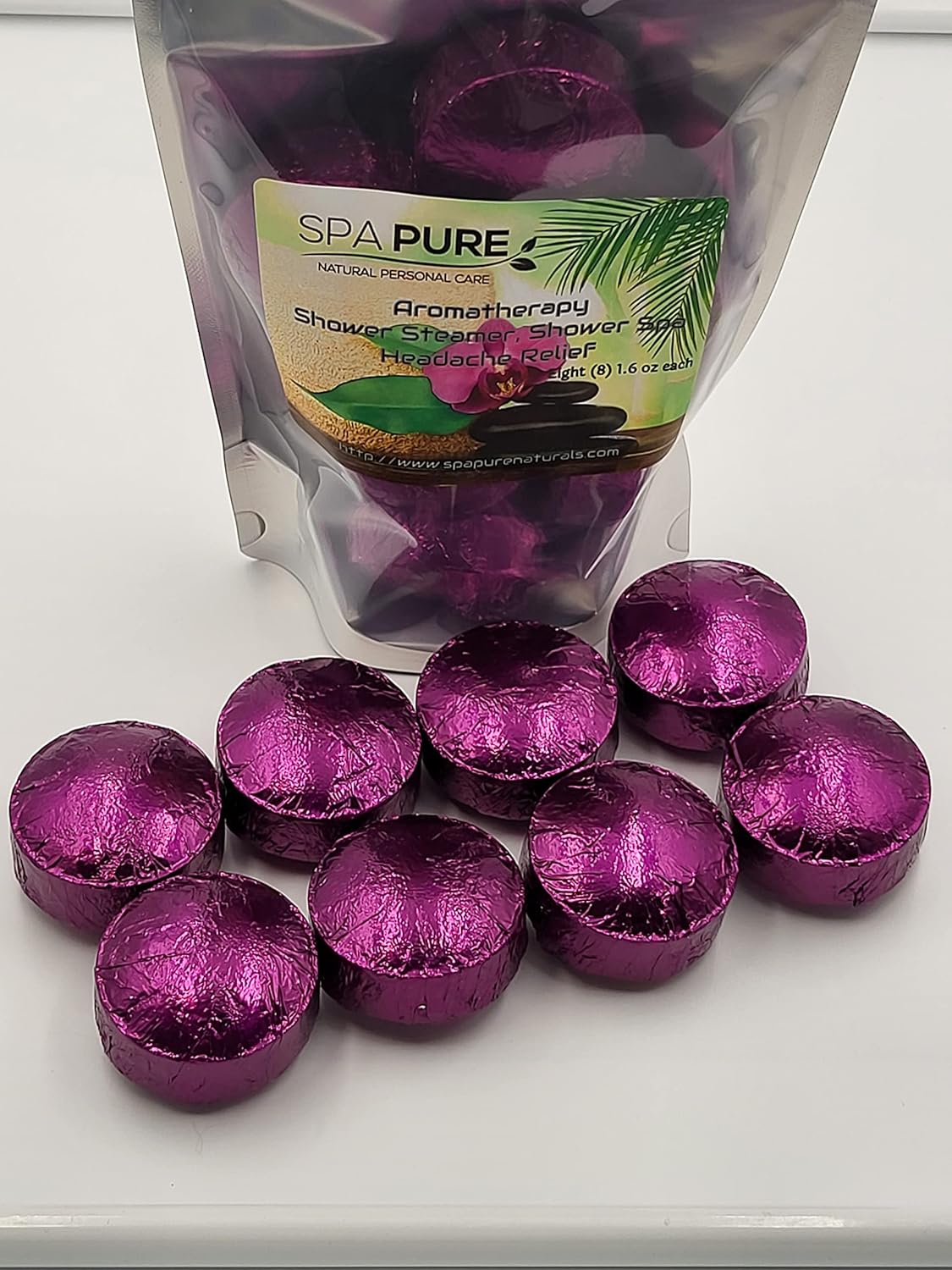 Spa Pure Headache Relief Aromatherapy Shower Bombs USA