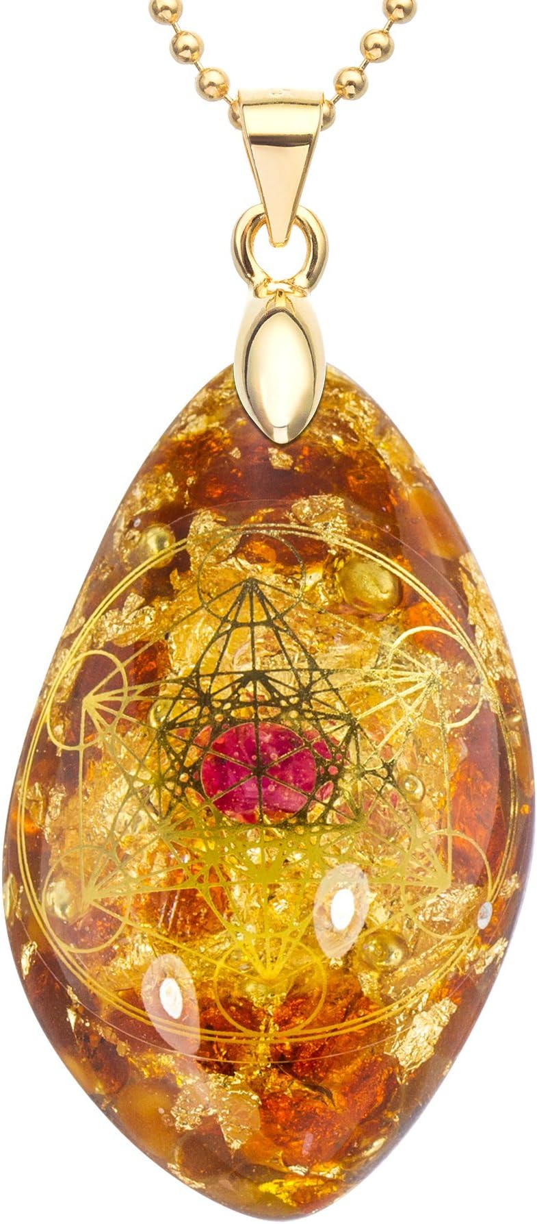 Prana Drop Metatron - Large - Orgonite Amulet Made