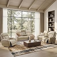 Vista 18 de Juego de sofá reclinable eléctrico de cuero con LED, juego de muebles de sala de estar, juego de sofá de cuero con puerto USB, consola