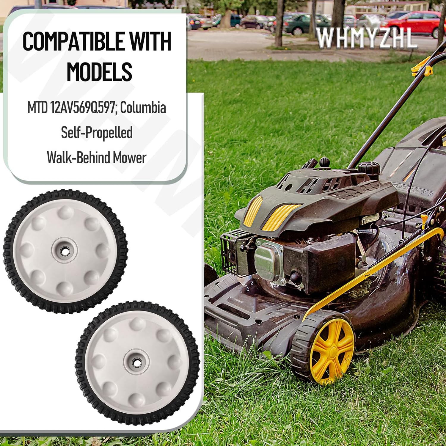 2 Pack 634-05039 Wheel Drive Assembly / 8" Front Wheel Assembly Compatible with MTD/Troy-Bilt/Craftsman Walk Behind Mower, Replaces 634-06986, 703386, 634-0244, 734-04475
