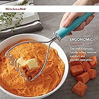Vista 5 de KitchenAid Gourmet Machacador de Alambre de Acero Inoxidable, 10.24 Pulgadas, Azul Aguamarina