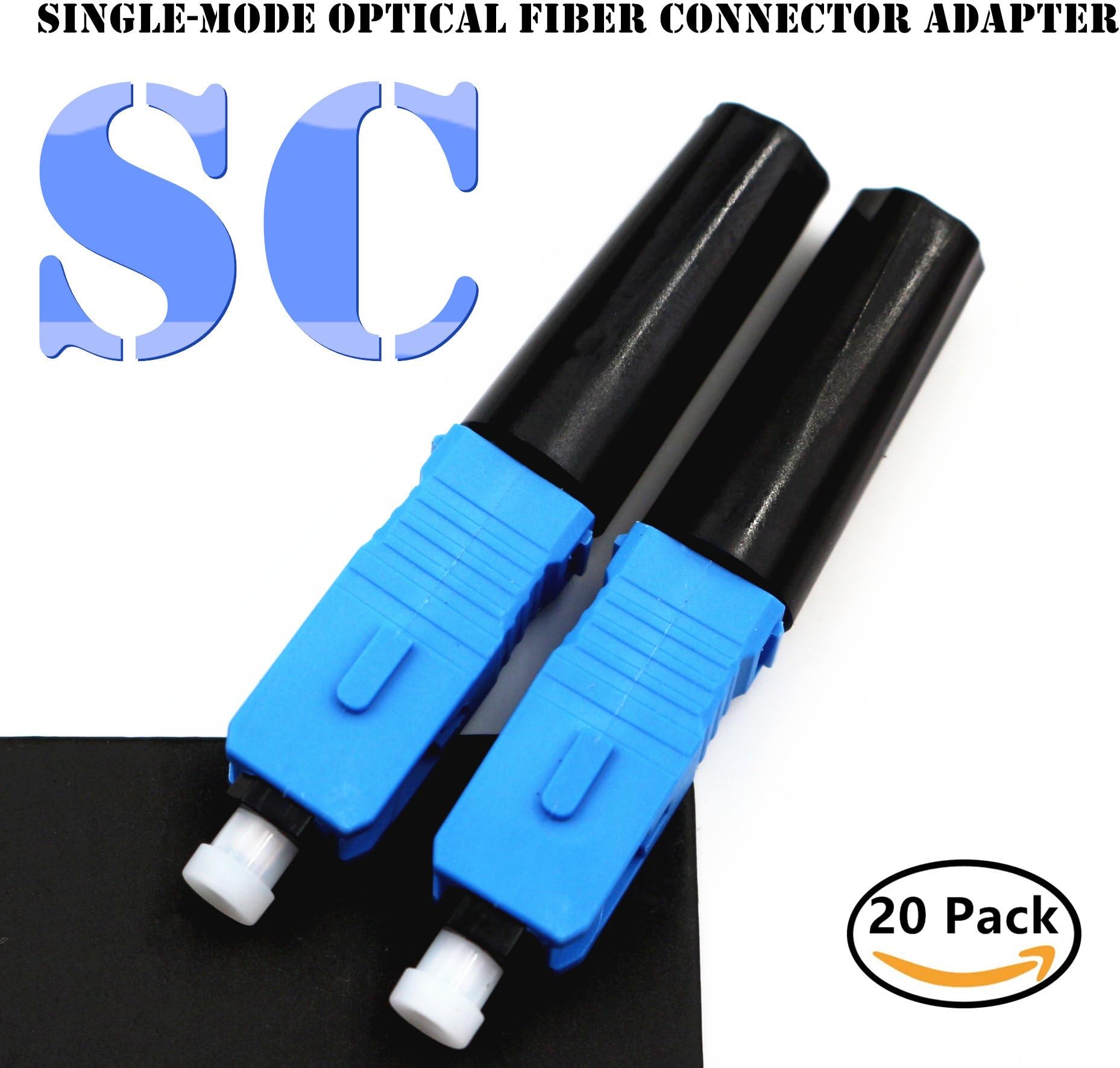 Fiber Optic Connector, Winneryu, FTTH SC/UPC-H02 Single-mode Optical Fiber Cable Quick Connector Adapter for CATV Network (20 PACKS)