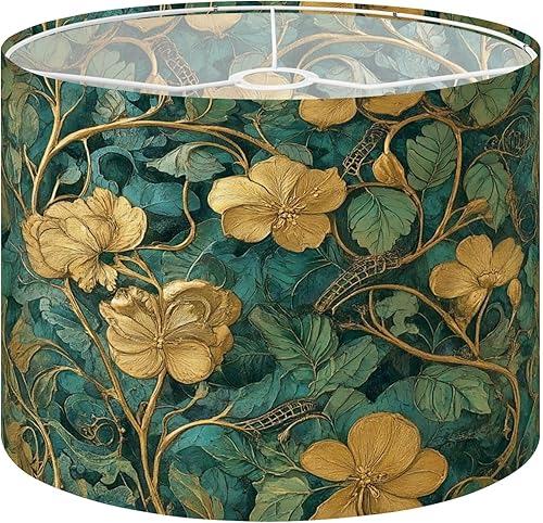 Miniatura 10 de Farmhouse Lampshades Lamp Shades 11"x11"x9" Mid Century Fifties Modern Retro Luxurious Stars Circles Geometric Light Shade for Table Lamps Floor