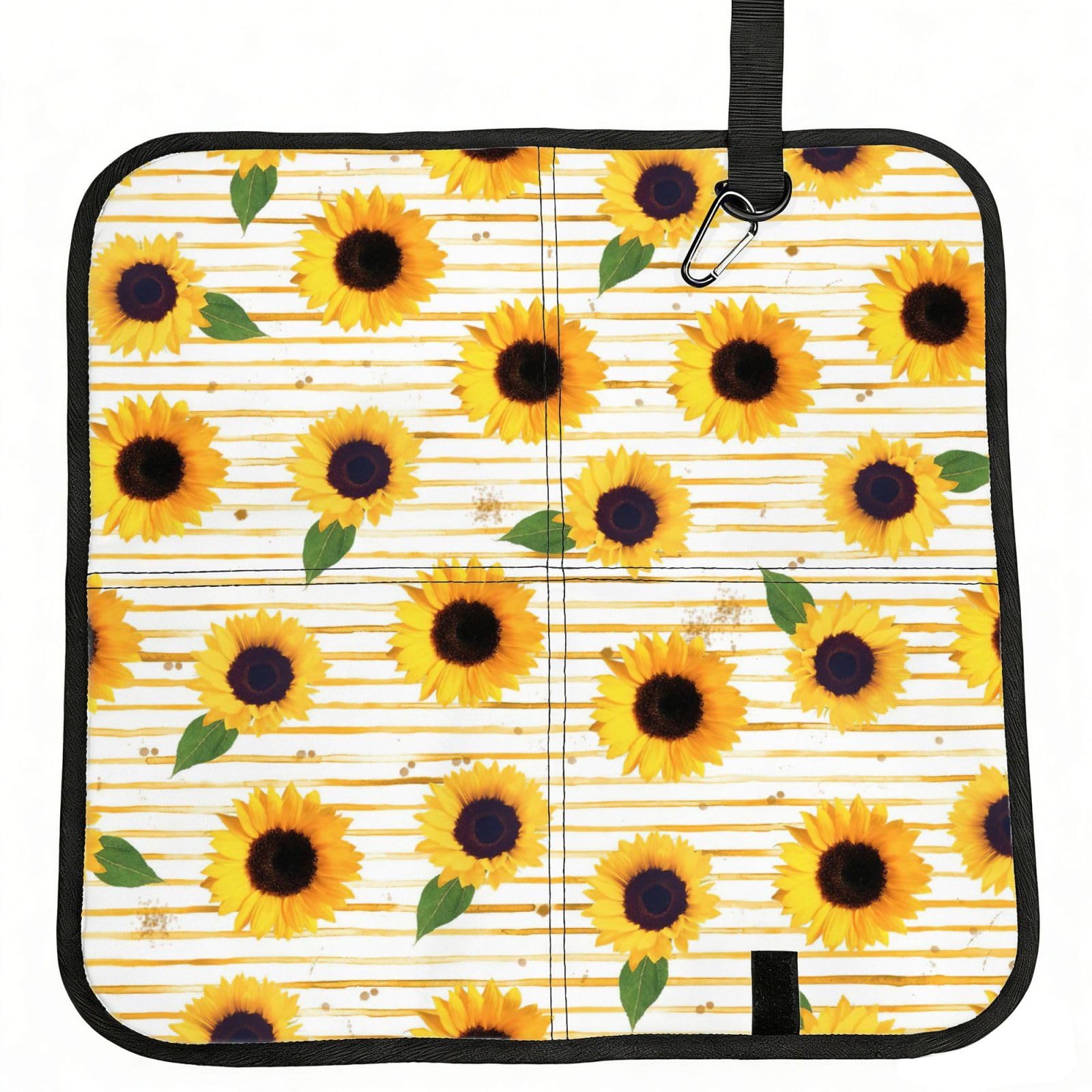 AYYQWE Sunflower Pattern Print Foldable Seat Cushion Portable Chair Pad Office Commuting Picnic Camping Outdoor