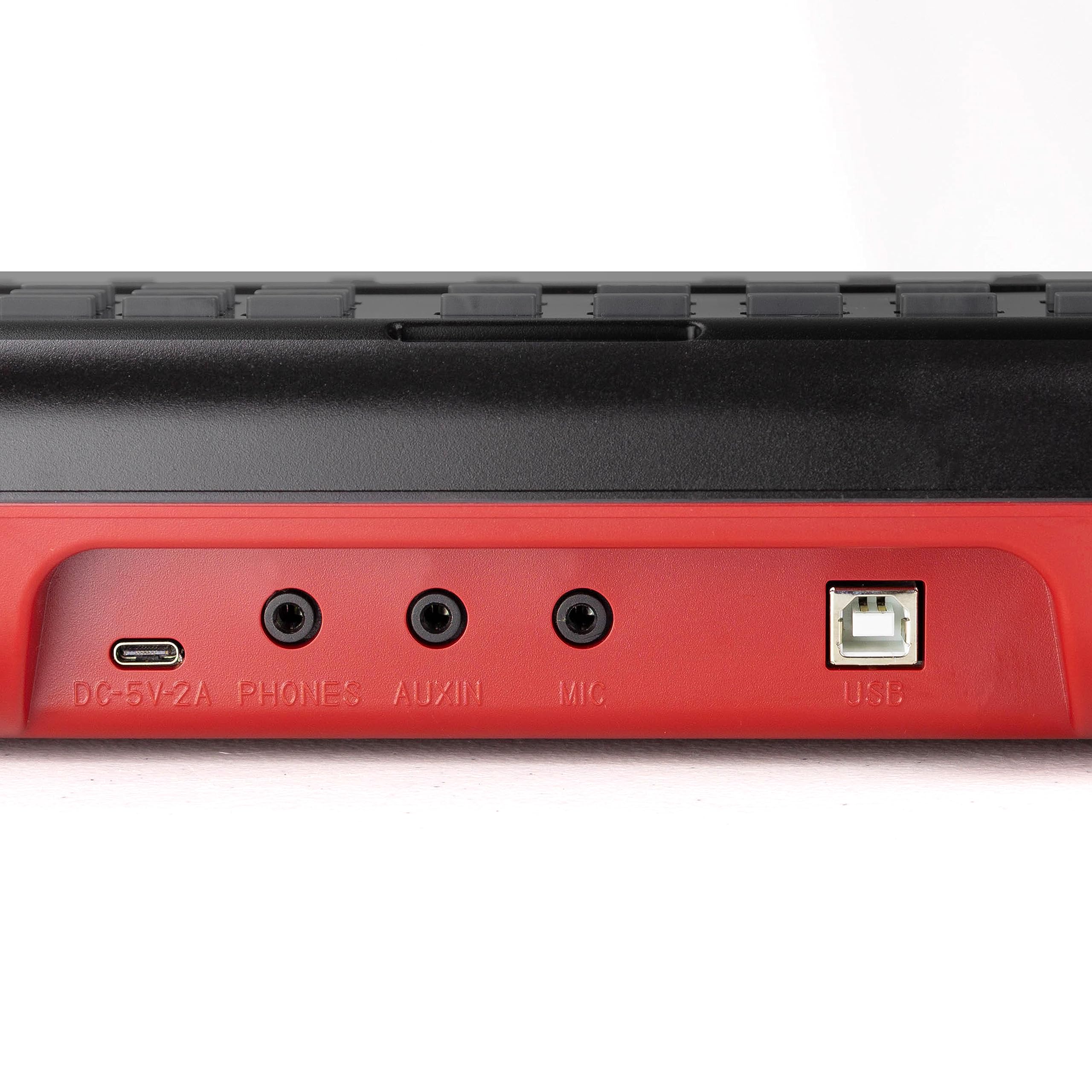 RockJam RJ493 Clavier Piano Bluetooth MIDI 49 Touches Portable | Mini synthétiseur Bluetooth MIDI avec 140 sons, autocollants de notes et cours, pour débutants et jeunes musiciens