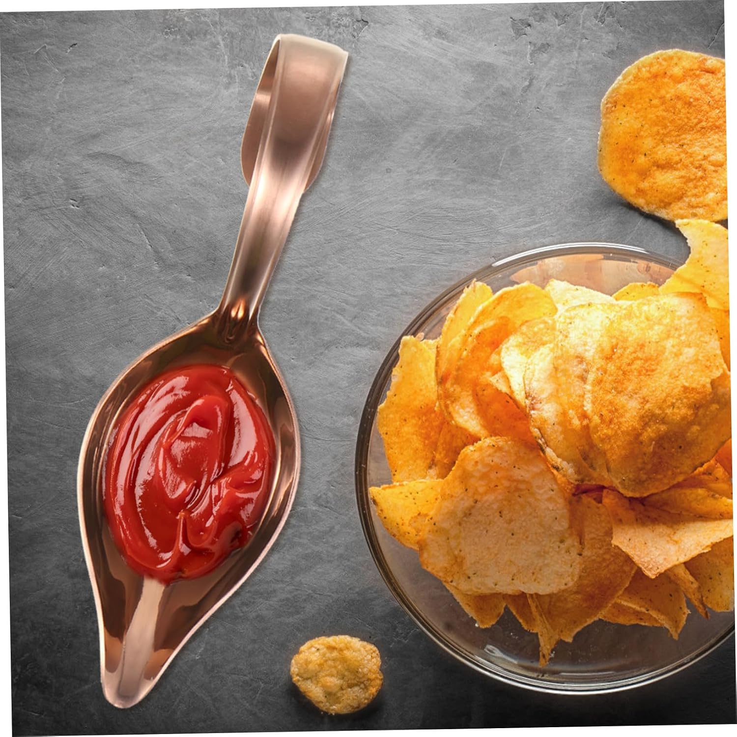 LABRIMP Stainless Steel Saucier Spoon for Cooking and Serving with Smooth Surface and Comfortable Grip, for Western Food Decoration and Sauce Painting, Fine Culinary Drawing Spoon