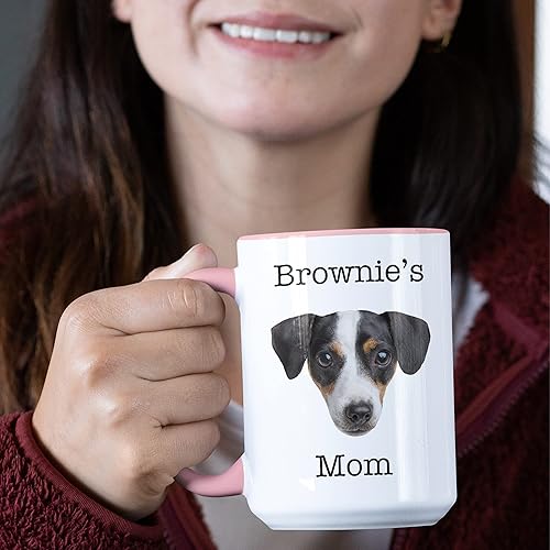 Vista 36 de Tazas de café personalizadas con foto, tazas de 15 onzas personalizadas con imagen, texto, nombre, Negro Negro -,Verde,Miel,LOVE,Rosa claro,Cara