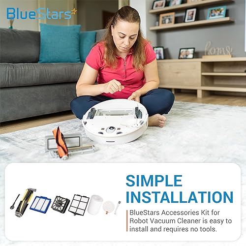 Miniatura 6 de BlueStars Kit de accesorios para robot aspirador Shark IQ AV1010AE R101AE RV1001AE AV911S AV993 RV1000 UR1000SR – 1 cepillo principal, 6 cepillos