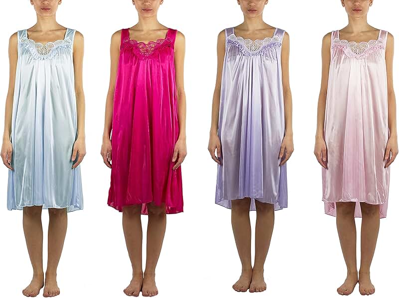 womens nylon nightgowns