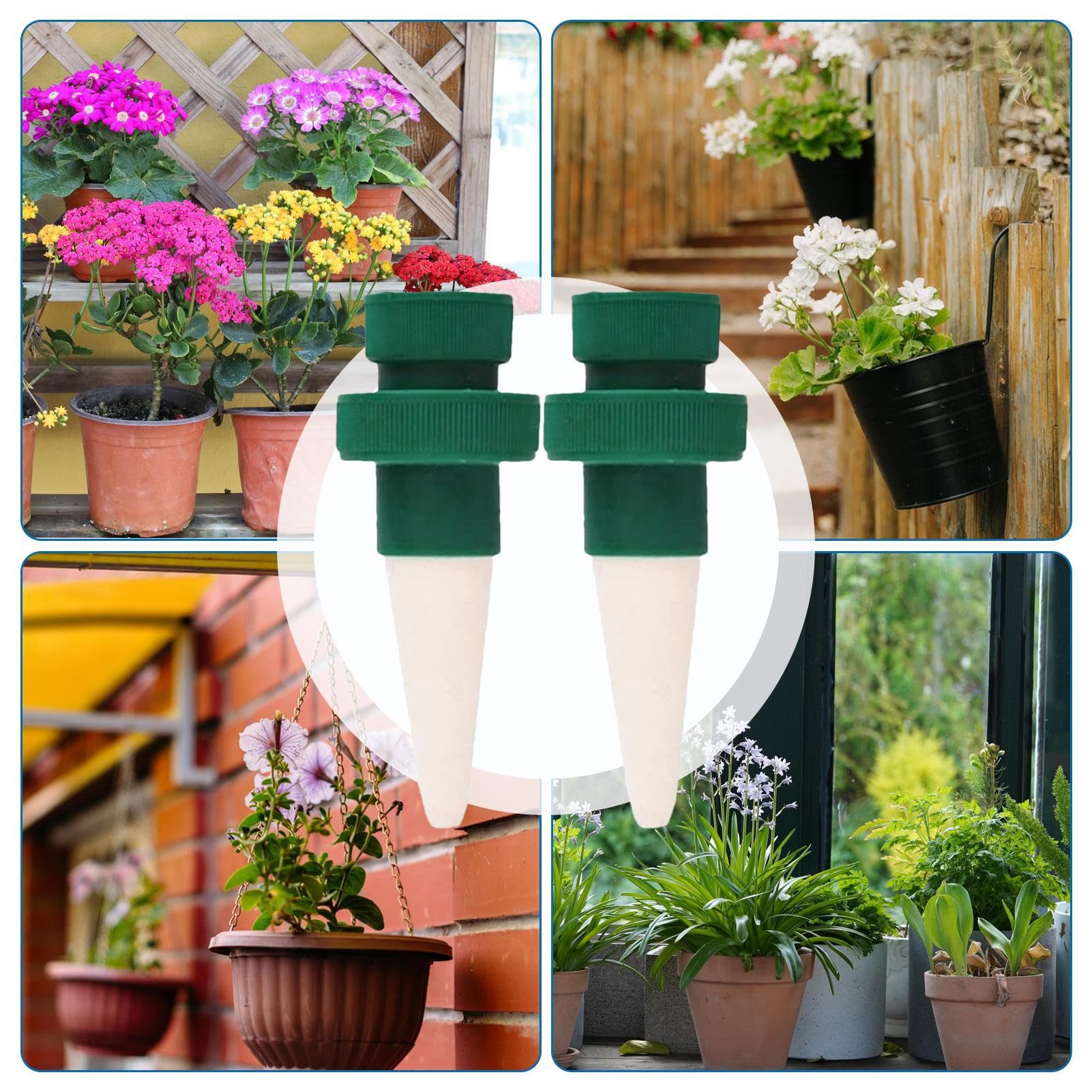 8x Selbstbewässerungseinsätze Für Pflanzen - Automatische Bewässerung Für Drinnen & Draußen