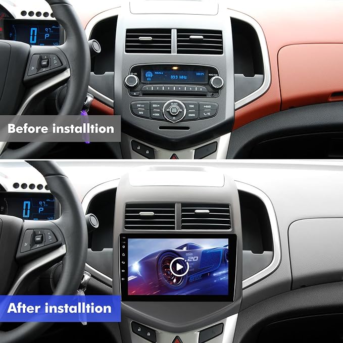 Radio de auto ISUDAR 9" Android 14 para Chevrolet Sonic Aveo miniatura 2