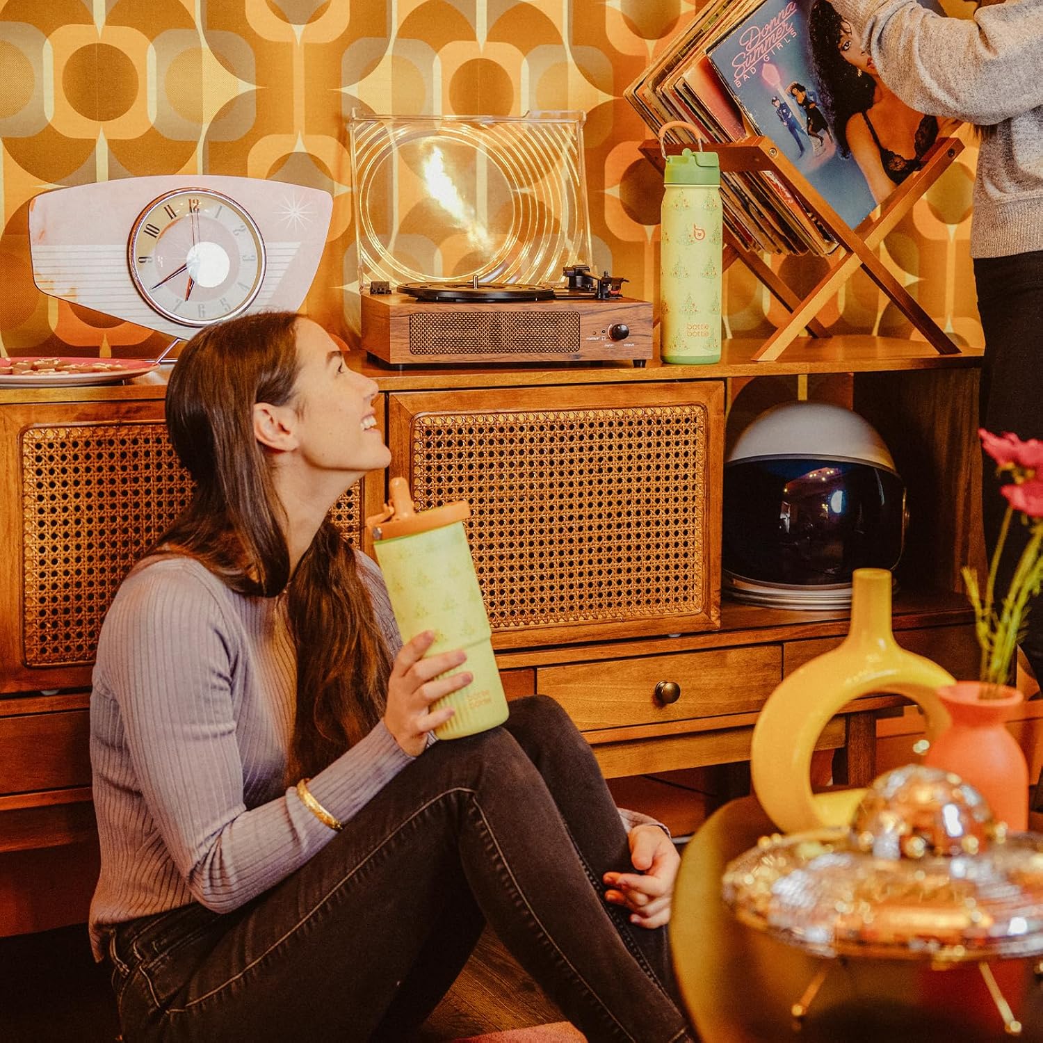 BOTTLE BOTTLE Insulated Water Bottle with Straw and Handle Stainless Steel Water Bottles for Car Sports Home Office and School 26oz Leak Proof - Image 2