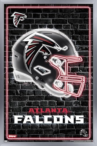 Miniatura 11 de Trends International NFL Atlanta Falcons - Póster de pared con casco neón 23