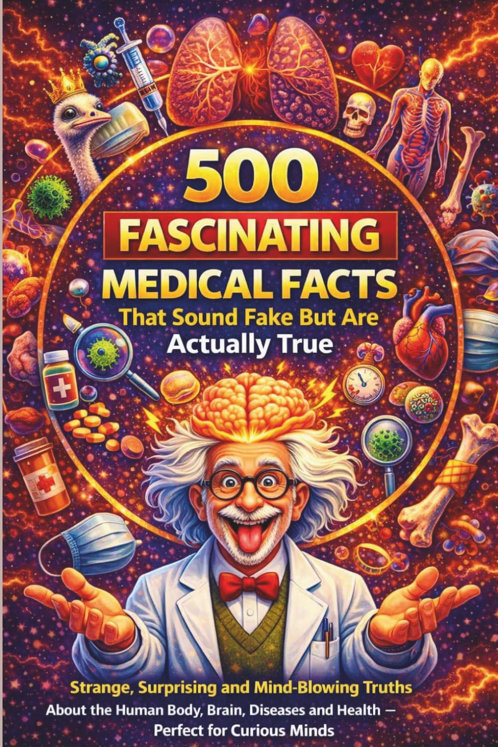 500 Fascinating Medical Facts That Sound Fake But Are Actually True: Strange, Surprising and Mind-Blowing Truths About The Human Body, Brain, Diseases ... Minds (Fascinating Facts for Curious Minds)