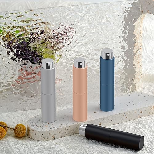 Miniatura 6 de Lil Ray Mini atomizador de perfume portátil de 0.3 fl oz (4 unidades), pulverizador atomizador recargable de viaje para perfume, colonia, fragancia