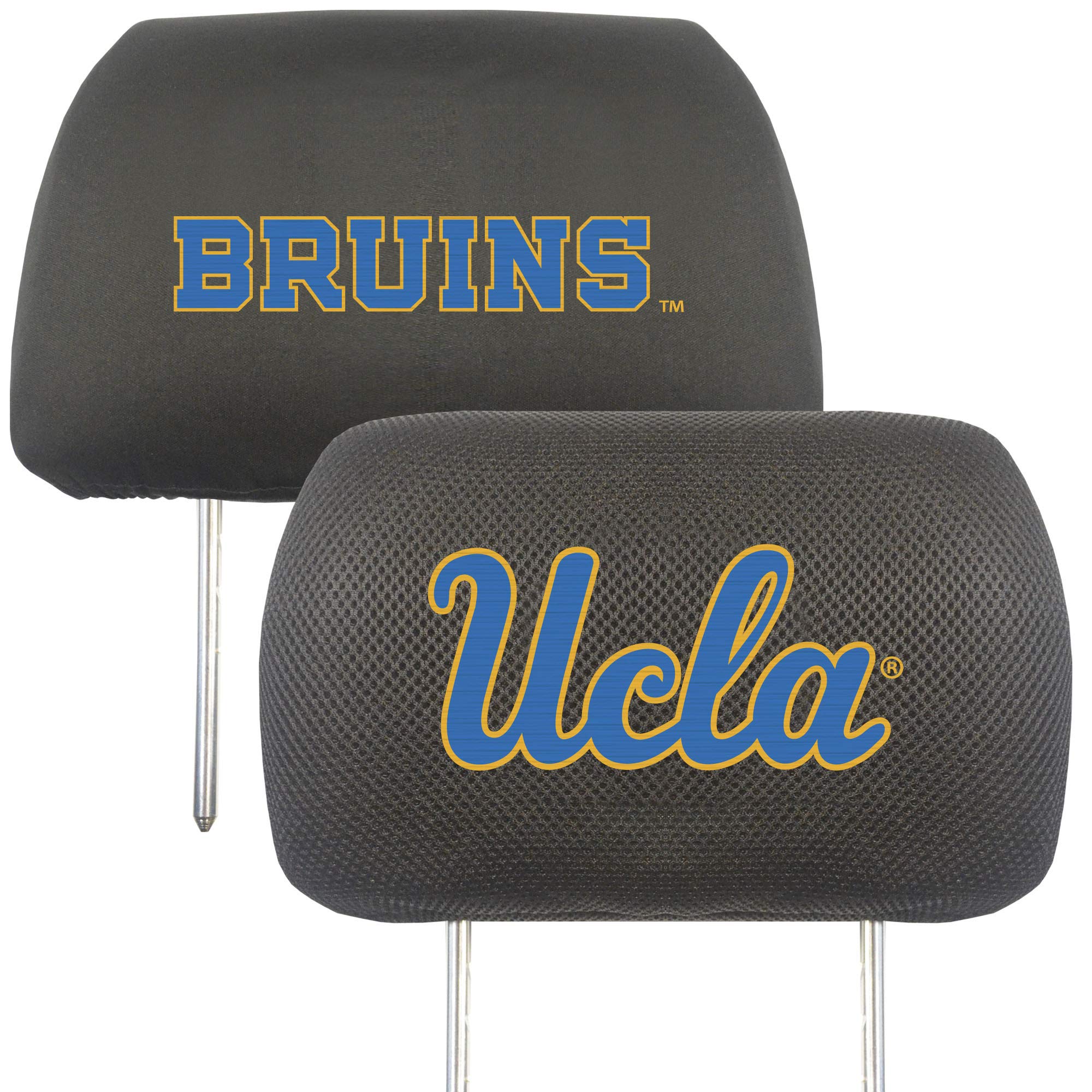 FANMATS 12600 UCLA Bruins Embroidered Head Rest Cover Set - 2 Pieces