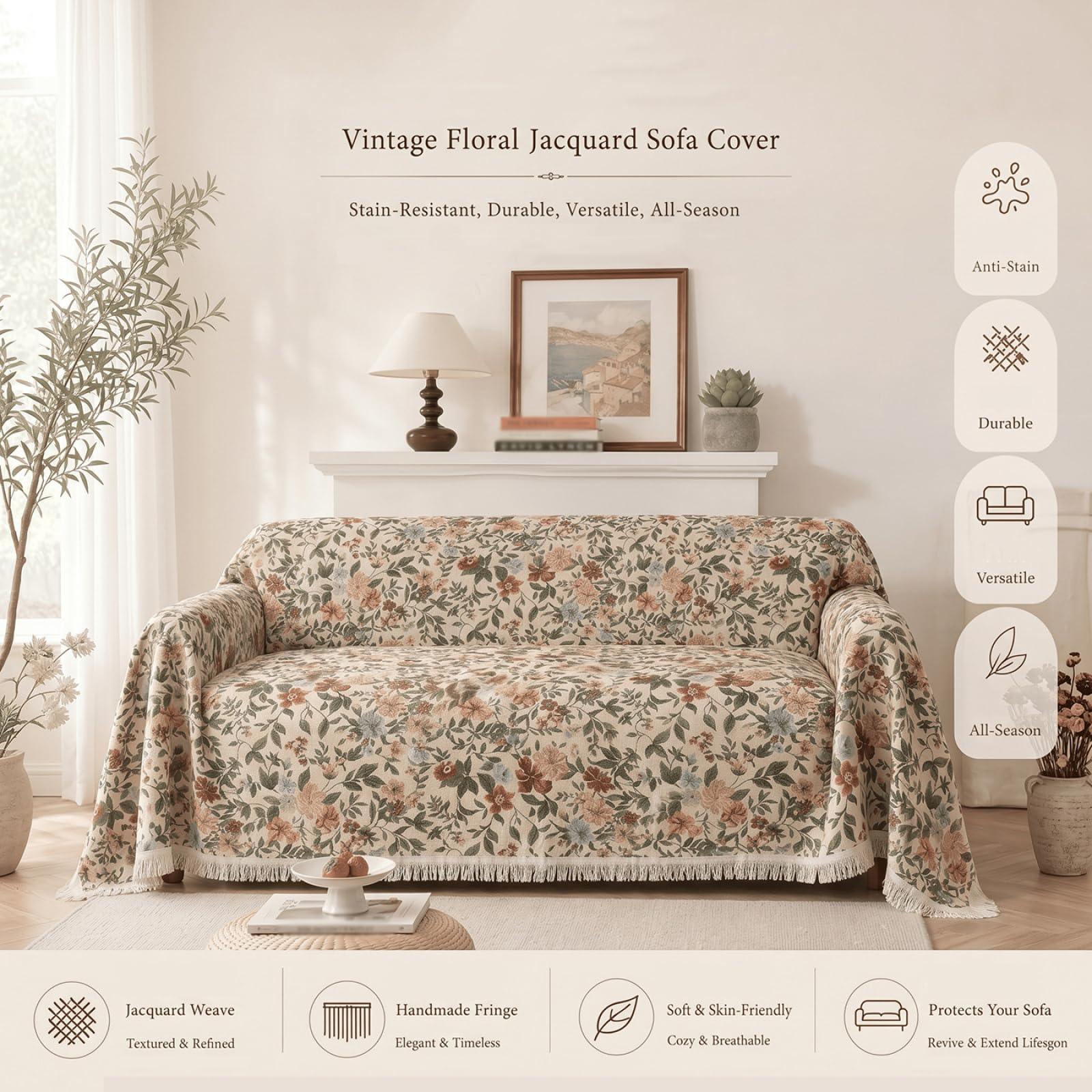 Boho narzuta na sofę, narzuta na sofę duża 2-, 3-, 4-osobowa, bardzo duże narzuty na kanapy, fotel, kanapę, łóżko i narzutę, A-02, 180 x 260 cm