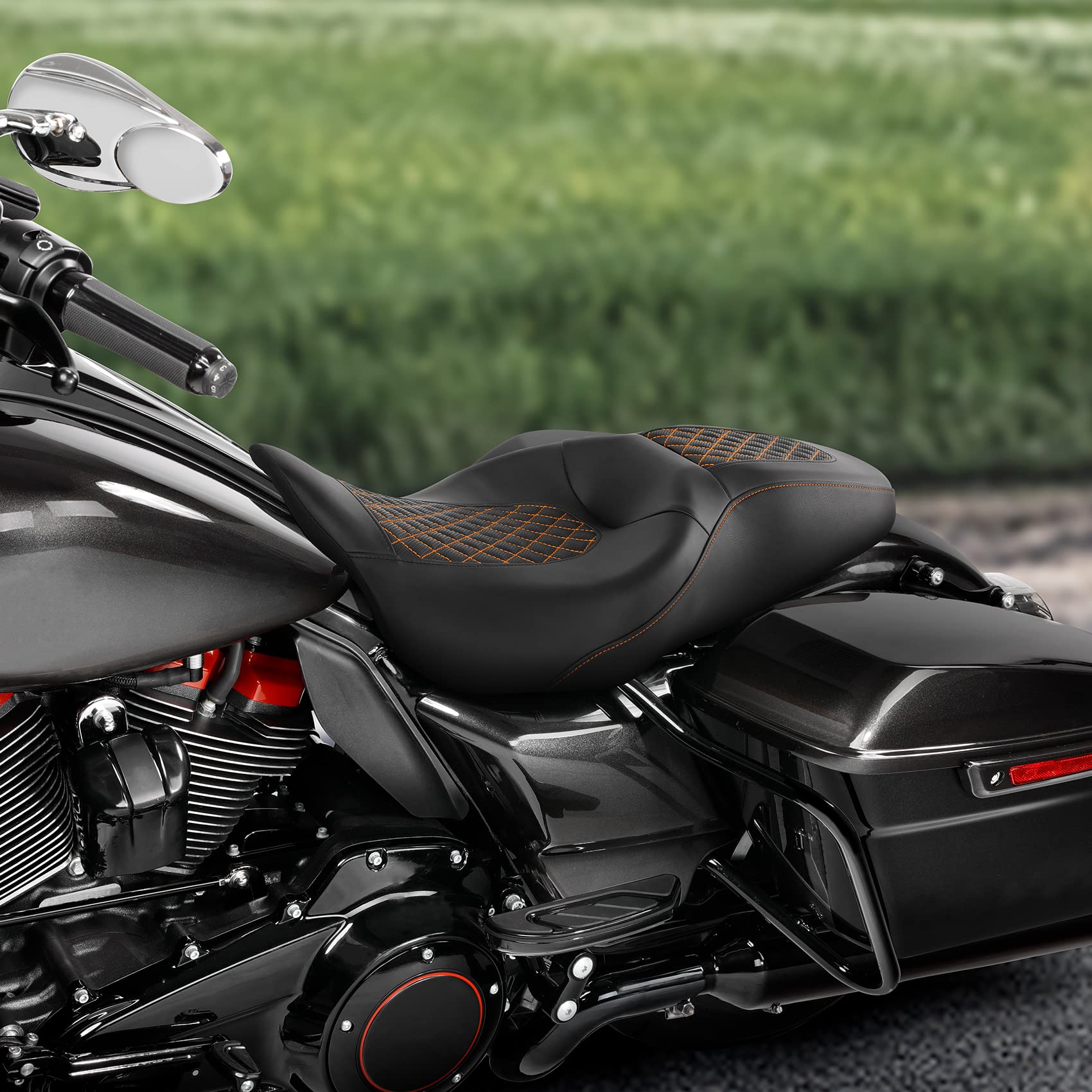 Amazon.co.jp: C.C. RIDER レザーリア助手席シート - ハーレー 