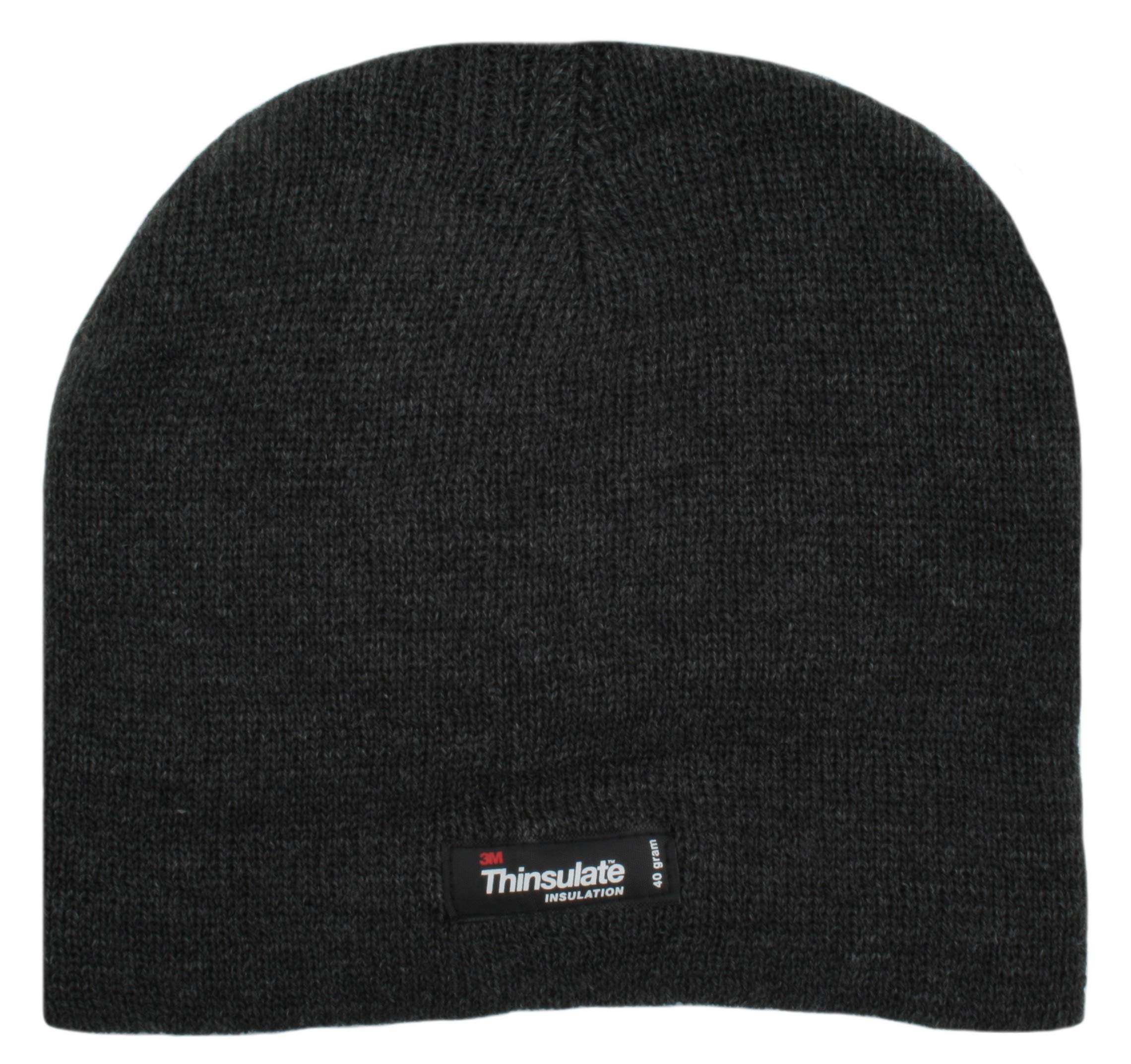 Rjm Grey Children's Thermal Thinsulate Beanie Hat 7-10 Years