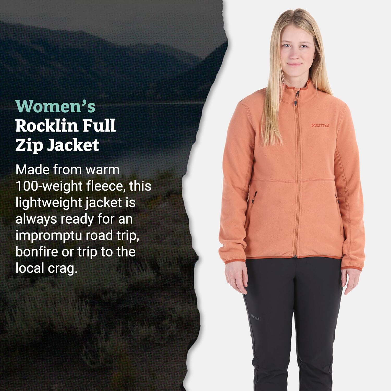 MARMOT Women's Rocklin Full Zip Fleece Jacket