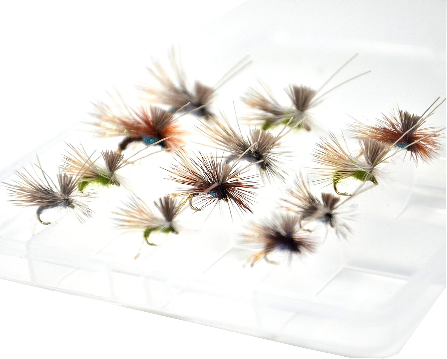 Outdoor Planet 12 AC Caddis Caddisflies/Mayfly/Attractor Nymph/Dragonflies and Damselflies/Stonefly/Hopper/Salmonfly/Dry Flies for Trout Fly Fishing Flies Lure Assortment : Sports & Outdoors