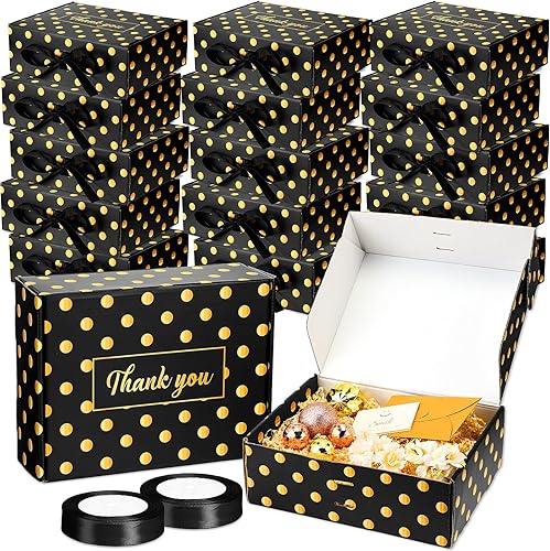 Yeaqee Caja de agradecimiento grande de regalo de graduación a granel para propuesta, regalos de dama de honor con tapas, cajas de regalo de Navidad