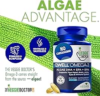 Vista 4 de Suplemento de Omega 3 vegano – Omega 3 de algas con DHA EPA DPA – Cápsulas veganas de algas – Alternativa al aceite de pescado – Fórmula de aceite