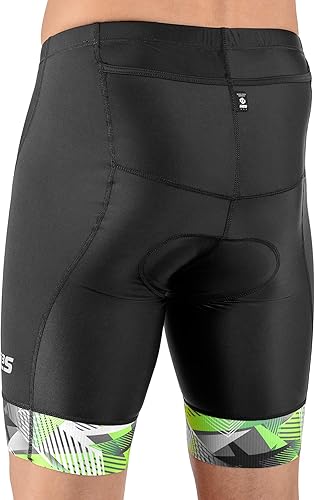 Miniatura 7 de Triathlon Shorts Mens - Padded Tri Shorts Mens Triathlon Shorts - 2 Pocket FX Triathalon Shorts, Medium Compression