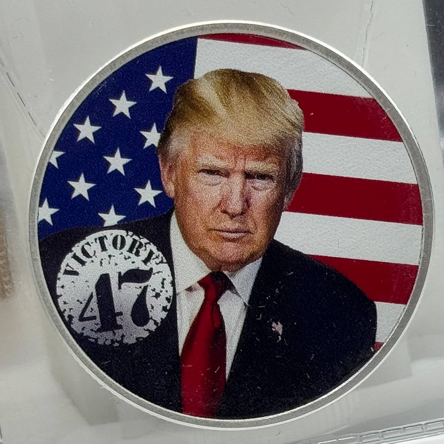 シルバー トランプ Amazon.com : 1 oz 2025 silver colorized Trump Round Victory
