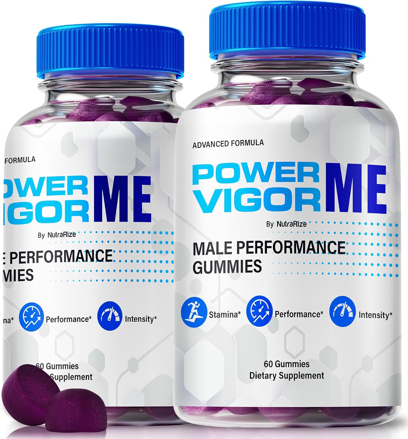 (2 Pack) Power Vigor ME Gummies for Men, Advanced PowerVigor Formula with 6-in-1 Premium Ingredients to Help Support Daily Energy, Stamina & Results | Easy-to-Chew Male Gummy (120 Gummies)