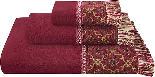 Loom and Mill Juego de toallas de baño de algodón de terciopelo de lujo, 3 piezas, 1 toalla de baño, 1 toalla de mano, 1 paño de lavado, juego de