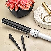 Vista 5 de HOT TOOLS Pro Artist Nano Ceramic Curling Wand For Smooth, Shiny Hair (1-1/4 in)