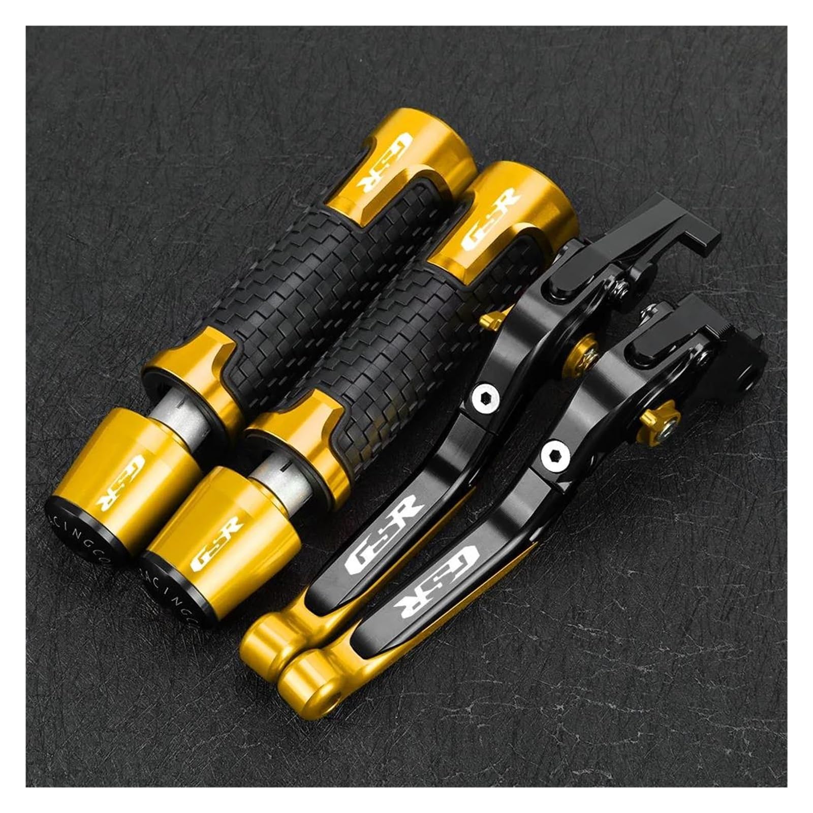 Uchwyty Dla Motocykli SUZUKI GSR400 GSR600 GSR750 GSR 400 600 750 Uchwyty Dźwignie Hamulca Sprzęgła Uchwyty Kierownicy Końcówki(Gold)
