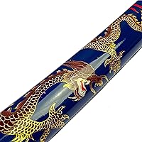 Vista 17 de Bishamon 42 1/2" Samurai Sword Carbon Blade Dragon Scabbard Comes with a Wooden Stand