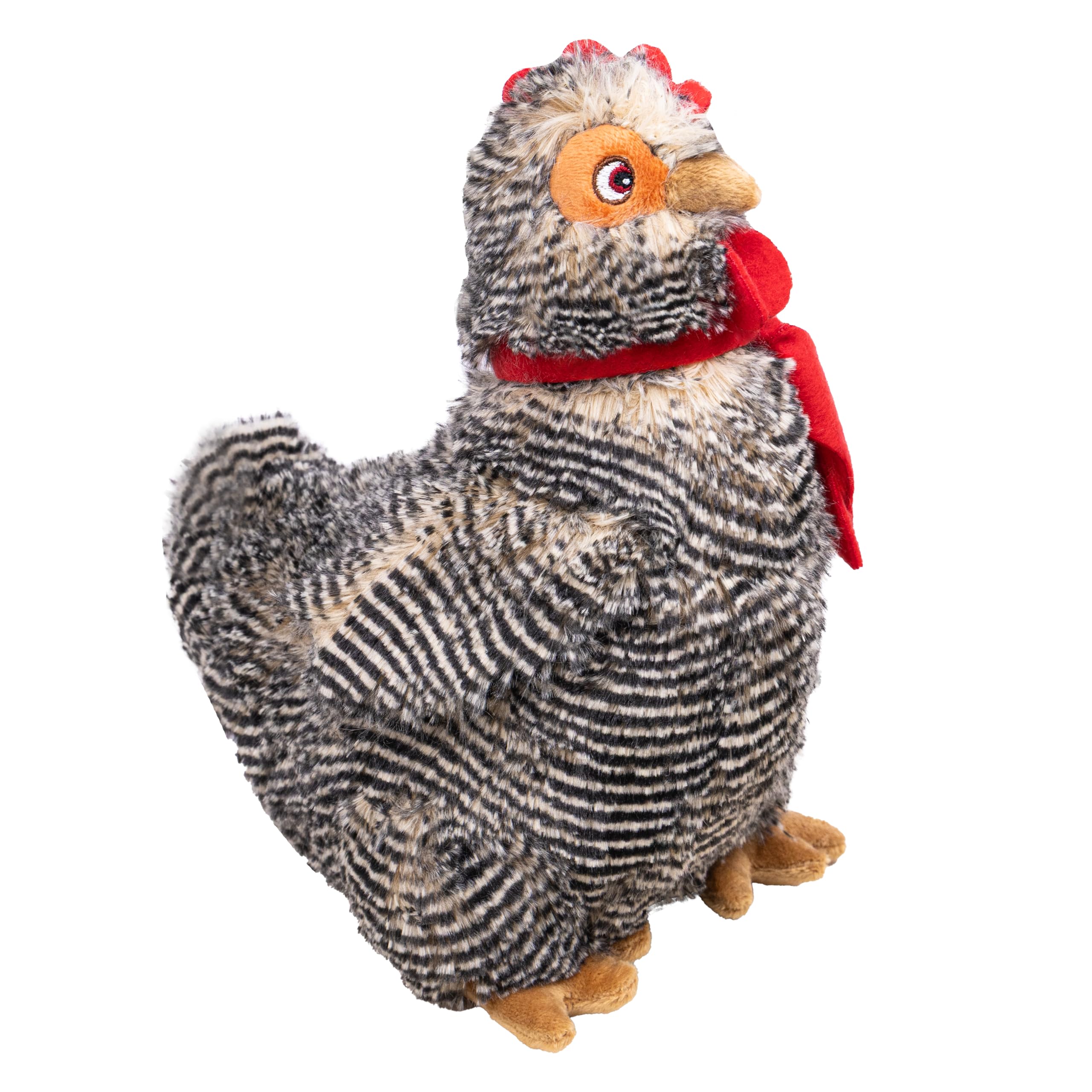 Fuzzl Plush Super Soft Big Cheeky Chuck Chicken Dog Toy & Comforter – Cuddly Plush with Squeaker, Gentle Dog Toy for Puppies & Small to Medium Dogs