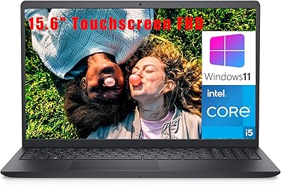 Dell Inspiron 15 3520 15.6 Touchscreen FHD Laptop Computer, Intel Quad-Core i5-1135G7 up to 4.2GHz Beat i7-1065G7, 8GB DDR4 RAM, 256GB PCIe SSD, 802.11AC WiFi, Bluetooth, Carbon Black, Windows 11