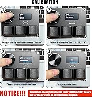 Vista 4 de SayoDevice O3C Teclado OSU con Interruptores Hall de Disparo Rápido Interruptores Lineales Magnéticos con Perilla y Pantalla, Copiar Pegar, Acceso