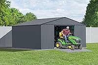 Vista 14 de Arrow Cobertizo clásico de metal, 14 x 12, gris flauta