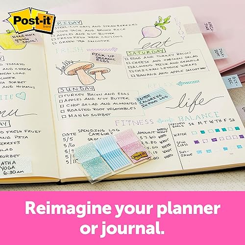 Miniatura 3 de Post-it Banderas de patrón, dispensador 60On-The-Go, 47 pulgadas, colección de patrones degradados (682-GRDNT) (paquete de 2)