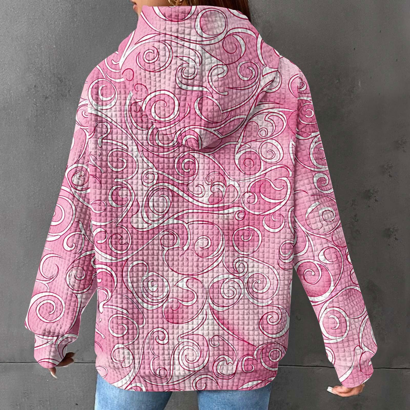 Sweat a Capuche Femme Sport Sweatshirt Confortable Sweat-Shirt Col V Outerwear Chic Streetwear Classique aux Couleurs Assorties Veste à Manches Longues Haut Couleur Unie Quotidien Hiver Vêtements