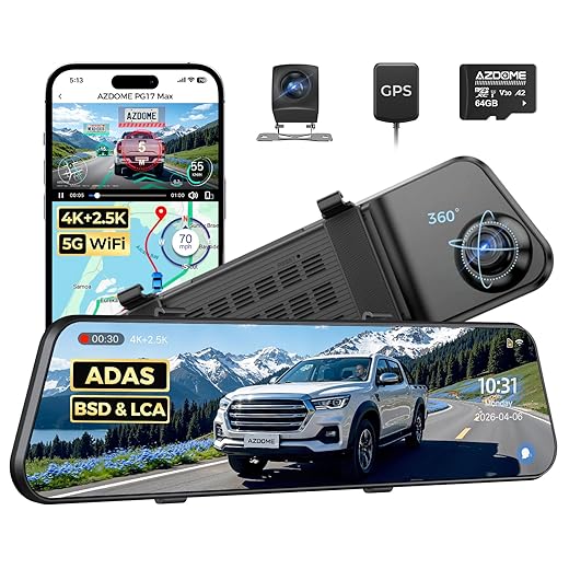 4K/2.5K Mirror Dash Cam - $139.99