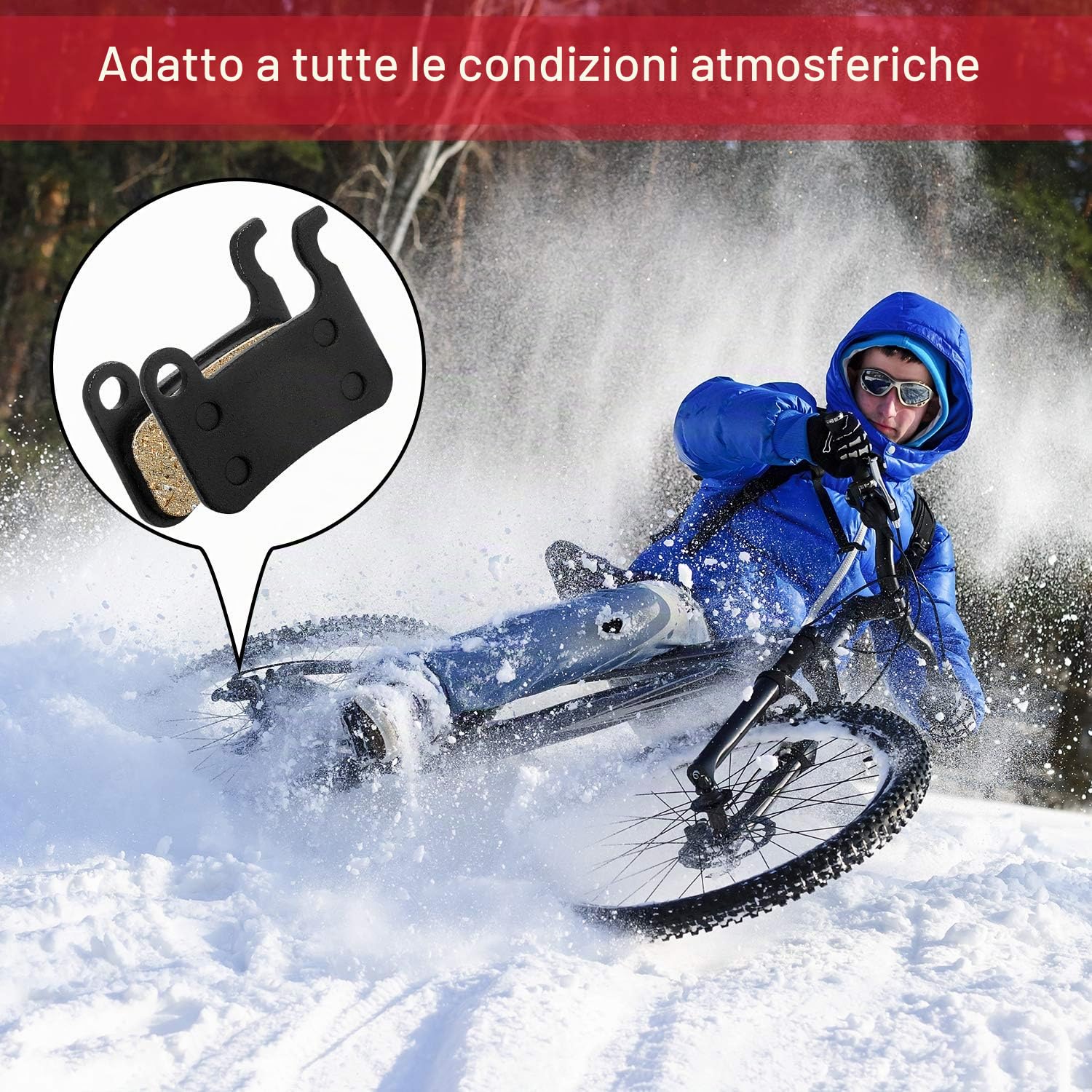 4 paia di pastiglie per freni a disco in resina compatibili con freni a disco Shimano Deore XT XTR LX SLX Hone Alfine Saint