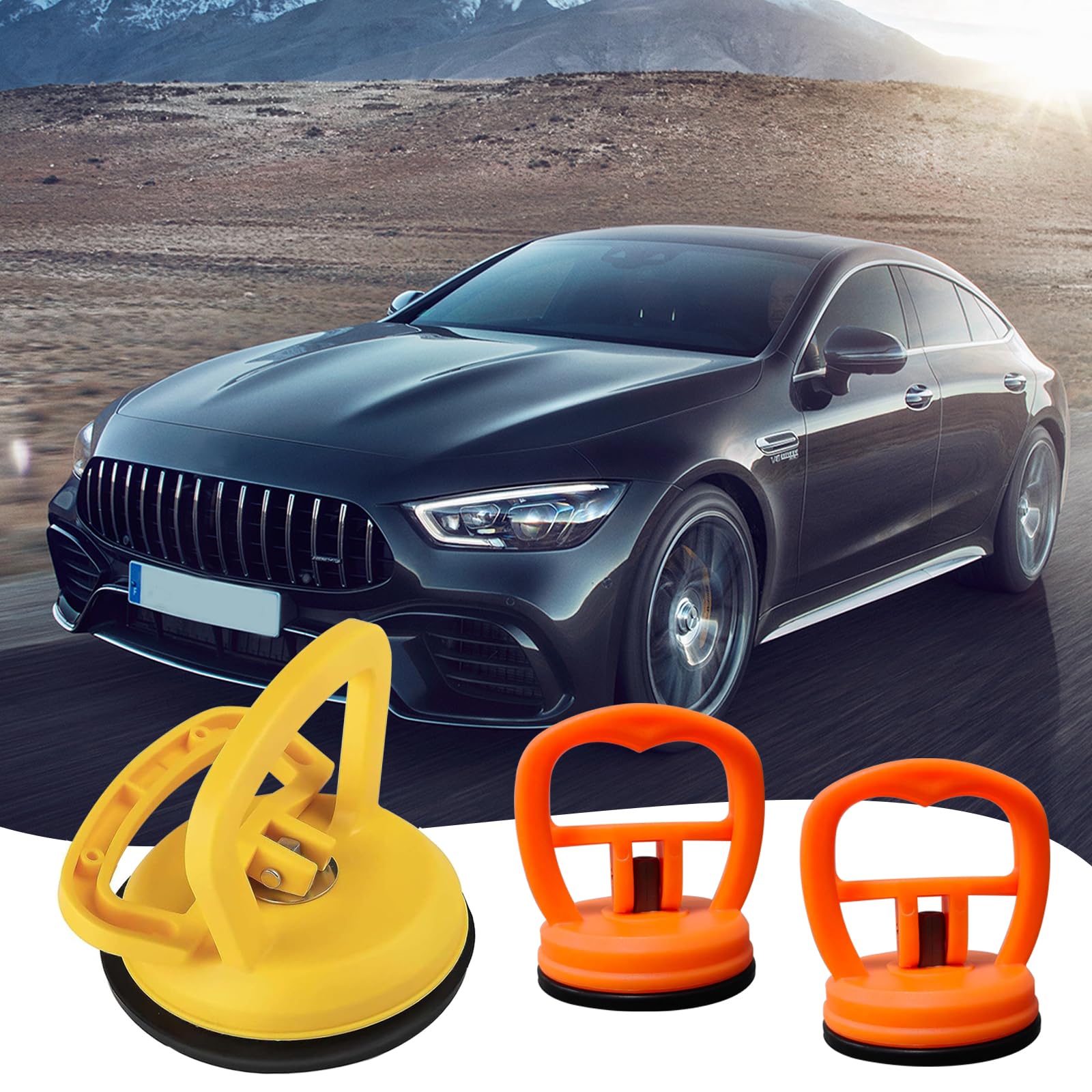 QEEQPF 3 Ventouses De Réparation Automobile, Extracteur De Débosselage, Outils De