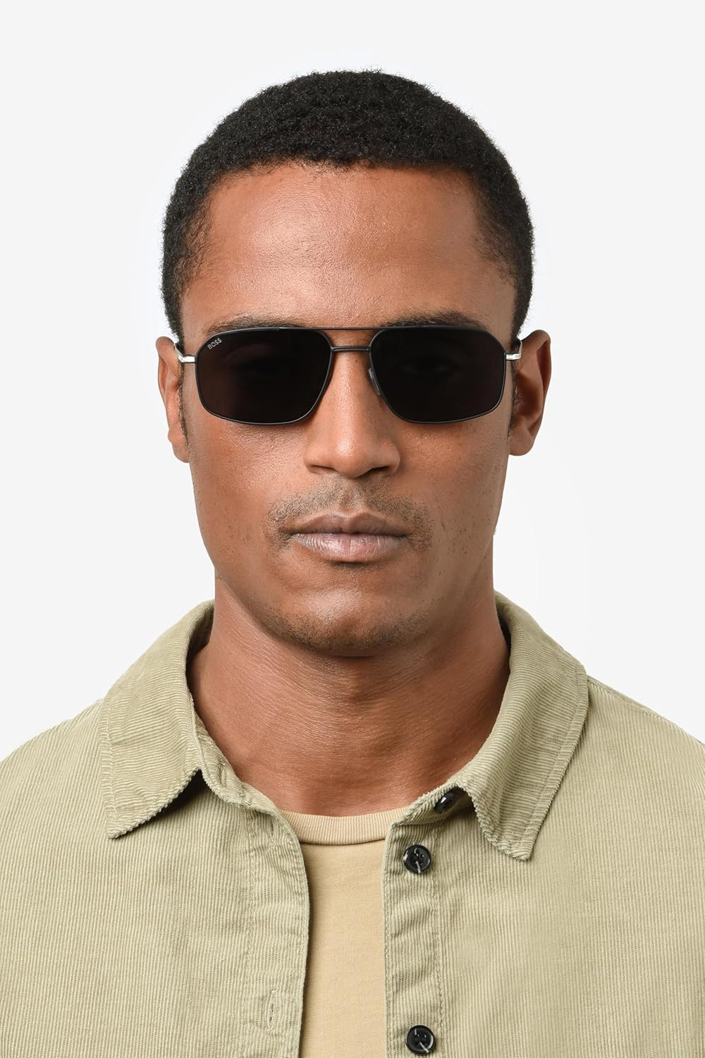 Hugo Boss BOSS 1603/S sunglasses, close-up front view on a model