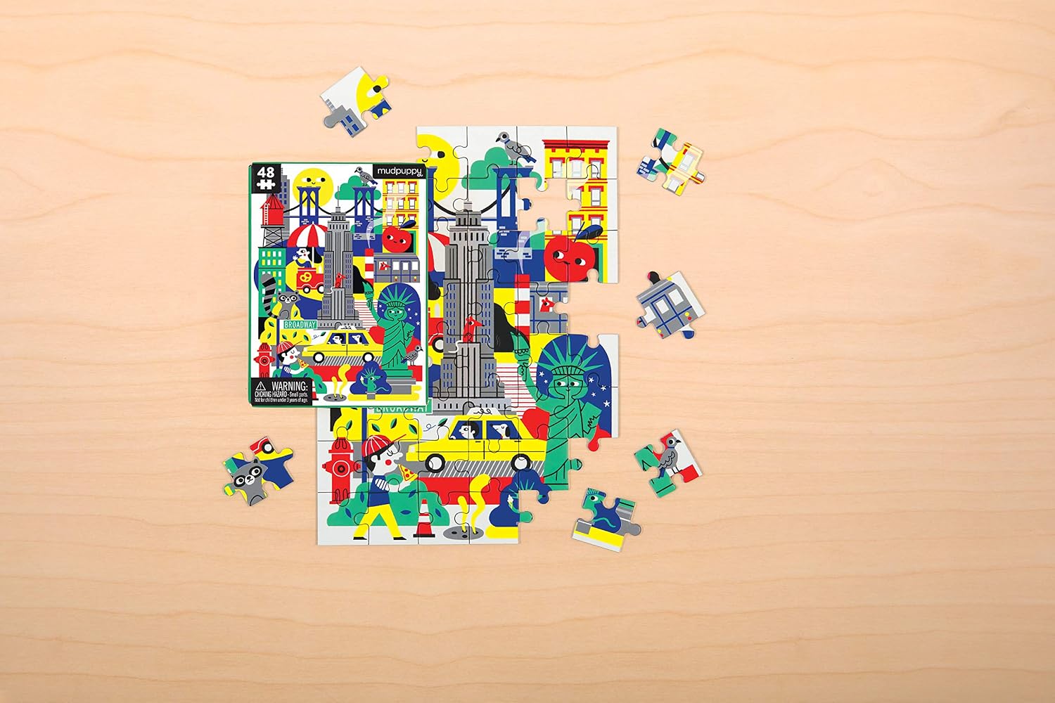 Mudpuppy - New York 48 Piece Mini Puzzle for Kids image 3