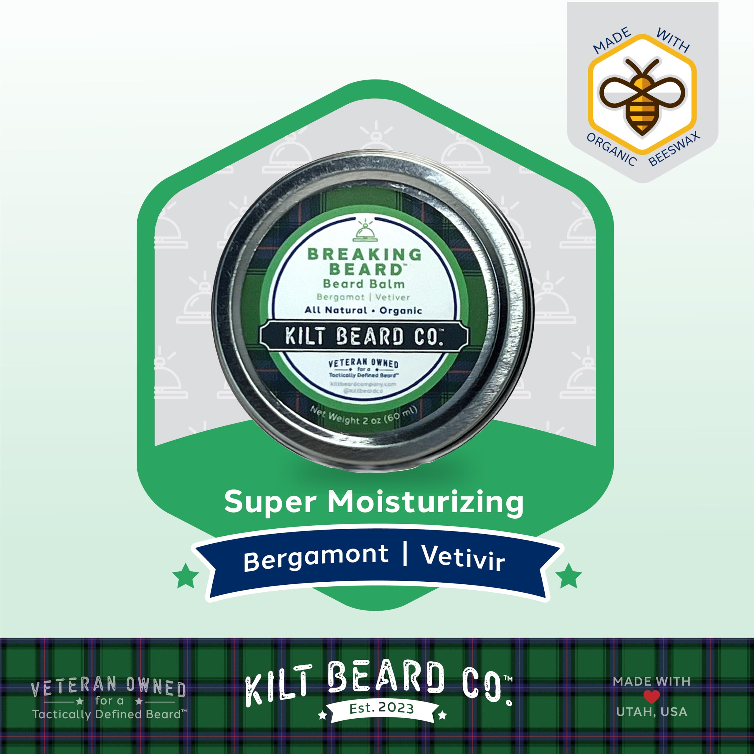 Raw Steel | Beard & Stache Wax 1oz