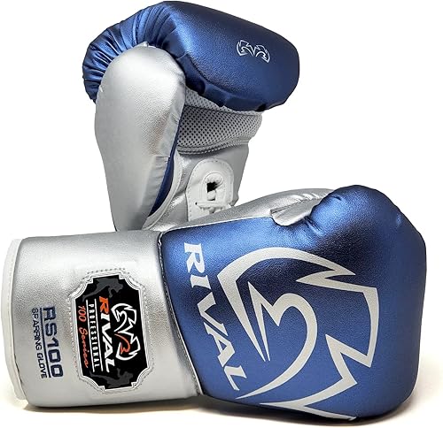Miniatura 7 de RIVAL Boxing RS100 Professional Lace-Up Sparring Gloves, Handcrafted with Super-Rich Microfiber PU, Ergonomically Designed to Perfectly Fit Your Hand