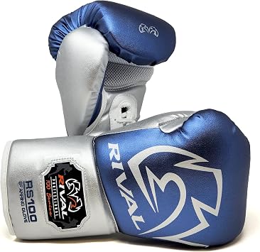 RIVAL Boxing RS100 Professional Lace-Up Sparring Gloves, Handcrafted with Super-Rich Microfiber PU, Ergonomically Designed to Perfectly Fit Your Hand