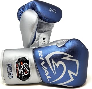 RIVAL Boxing RS100 Professional Lace-Up Sparring Gloves, Handcrafted with Super-Rich Microfiber PU, Ergonomically Designed to Perfectly Fit Your Hand